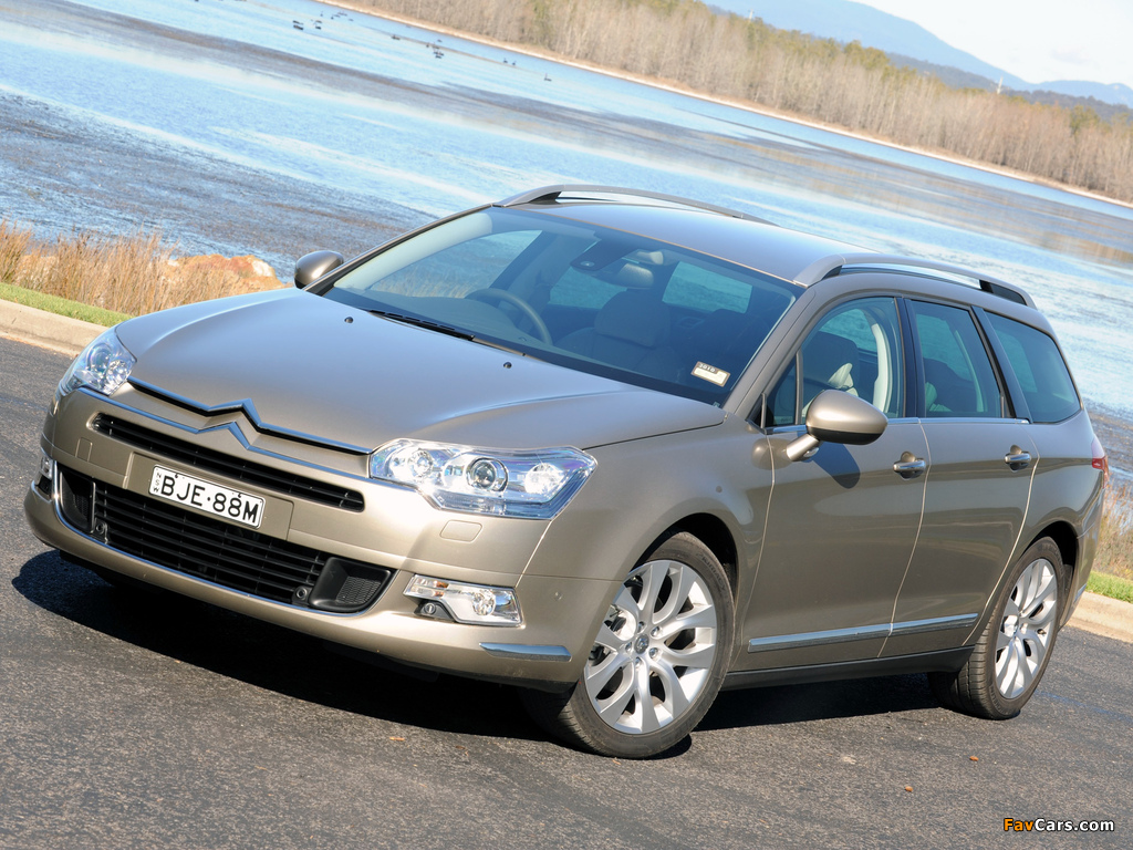 Citroën C5 Break HDi AU-spec 2008–10 photos (1024 x 768)