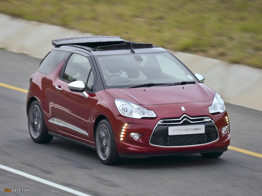 Pictures of Citroën DS3 Cabrio ZA-spec 2013 (1024 x 768)