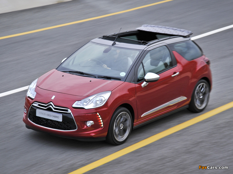 Citroën DS3 Cabrio ZA-spec 2013 wallpapers (800 x 600)