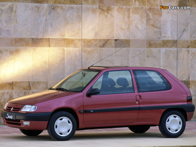 Citroën Saxo 3-door 1996–99 wallpapers (640 x 480)
