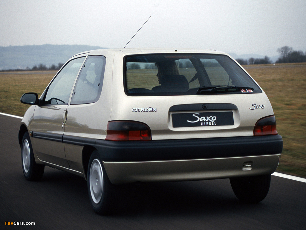 Citroën Saxo 3-door 1996–99 wallpapers (1024 x 768)