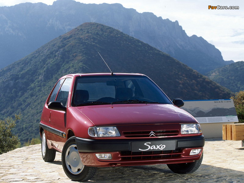 Citroën Saxo 3-door 1996–99 wallpapers (800 x 600)