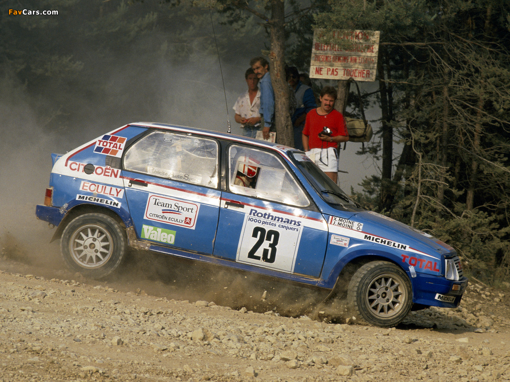 Citroën Visa 1000 Pistes Rally Car 1983–86 pictures (1024 x 768)