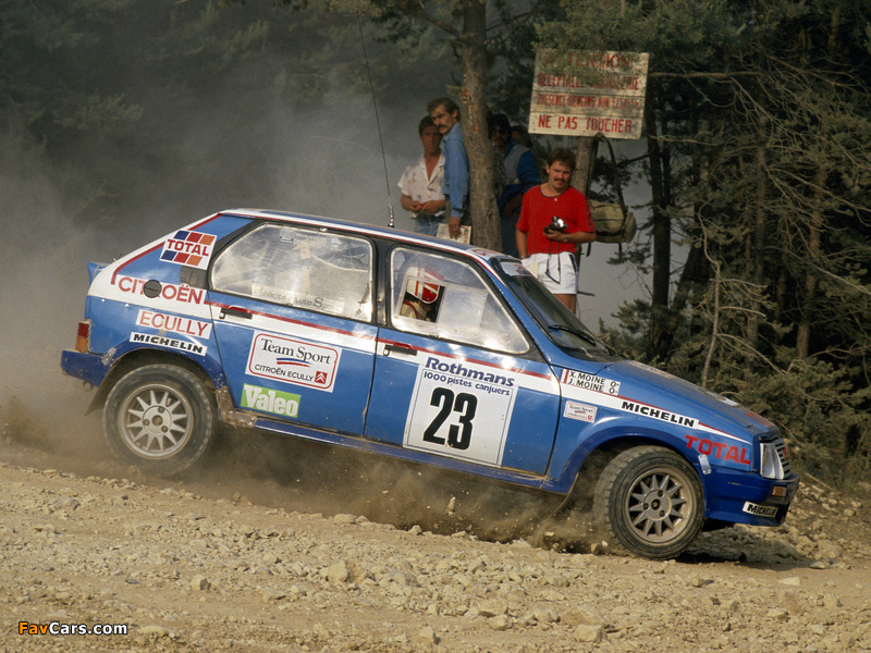 Citroën Visa 1000 Pistes Rally Car 1983–86 pictures (800 x 600)