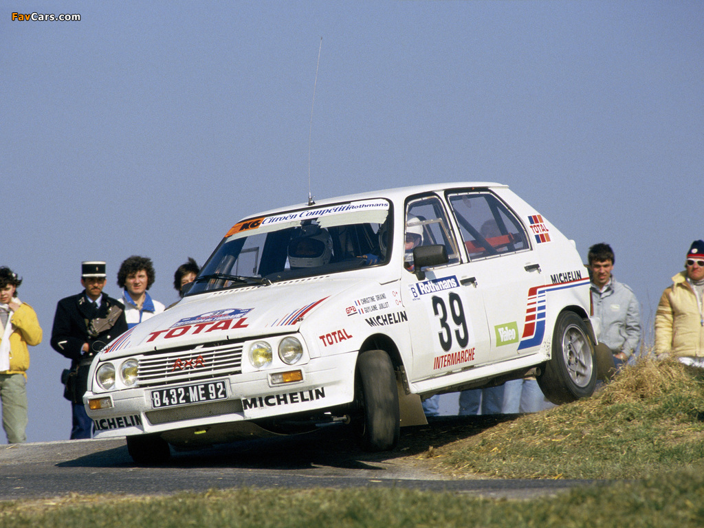 Photos of Citroën Visa 1000 Pistes Rally Car 1983–86 (1024 x 768)