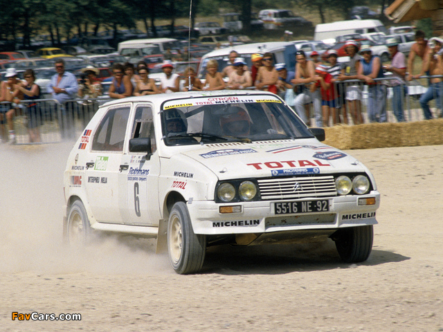 Citroën Visa 1000 Pistes Rally Car 1983–86 wallpapers (640 x 480)