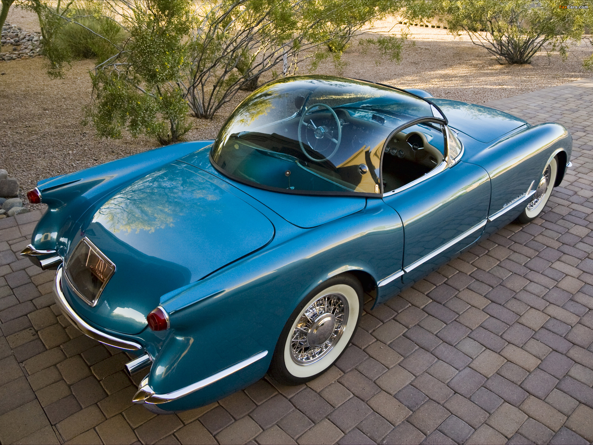 Corvette C1 Bubbletop 1954 images (2048 x 1536)