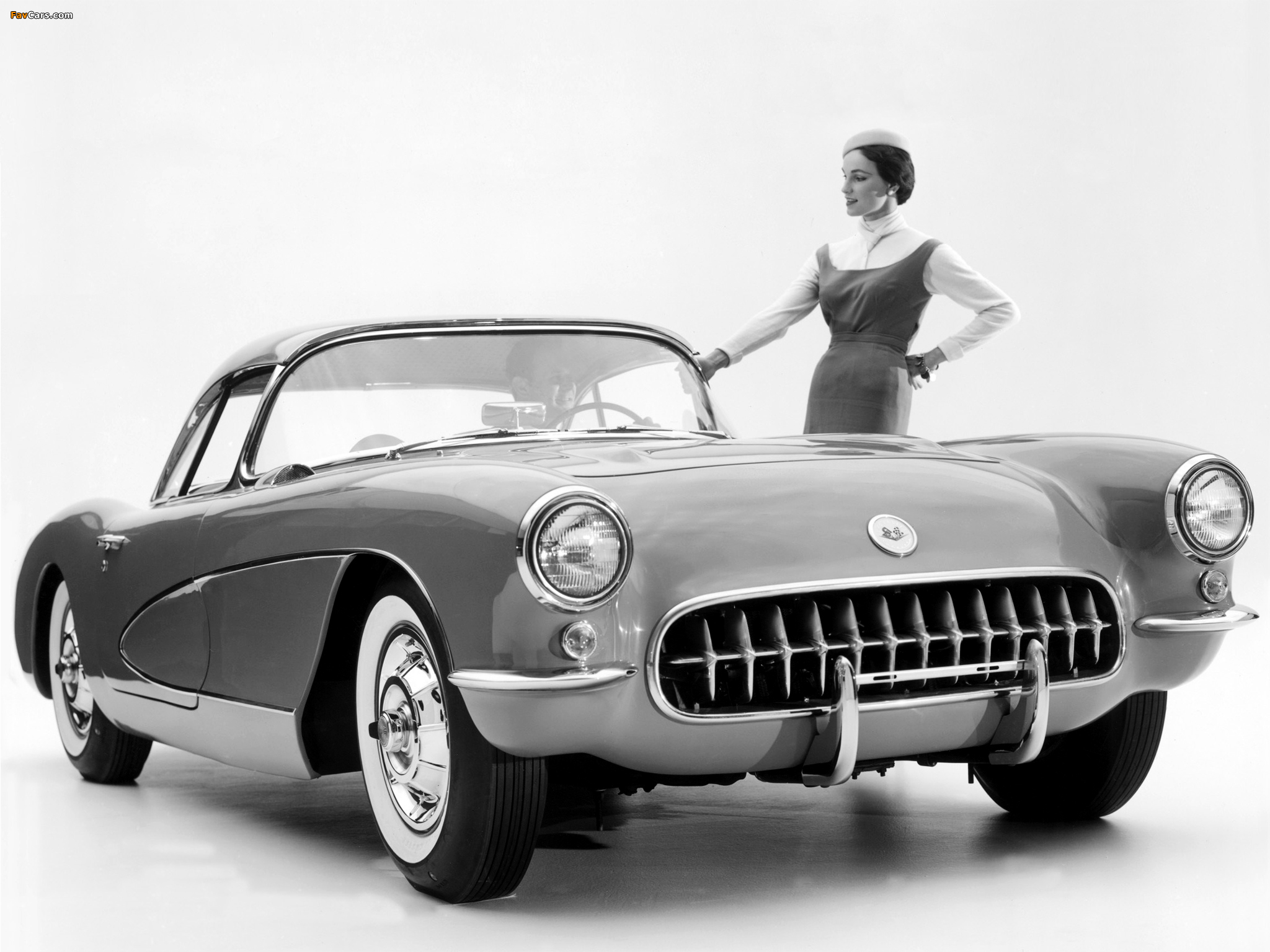 Corvette C1 (2934) 1956–57 wallpapers (2048 x 1536)