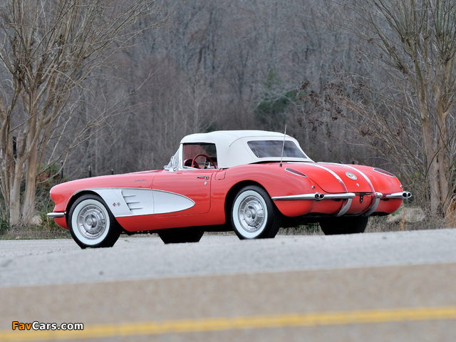 Corvette C1 Fuel Injection 1959–60 wallpapers (640 x 480)