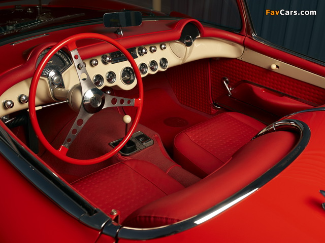 Corvette C1 Fuel Injection 1957 wallpapers (640 x 480)