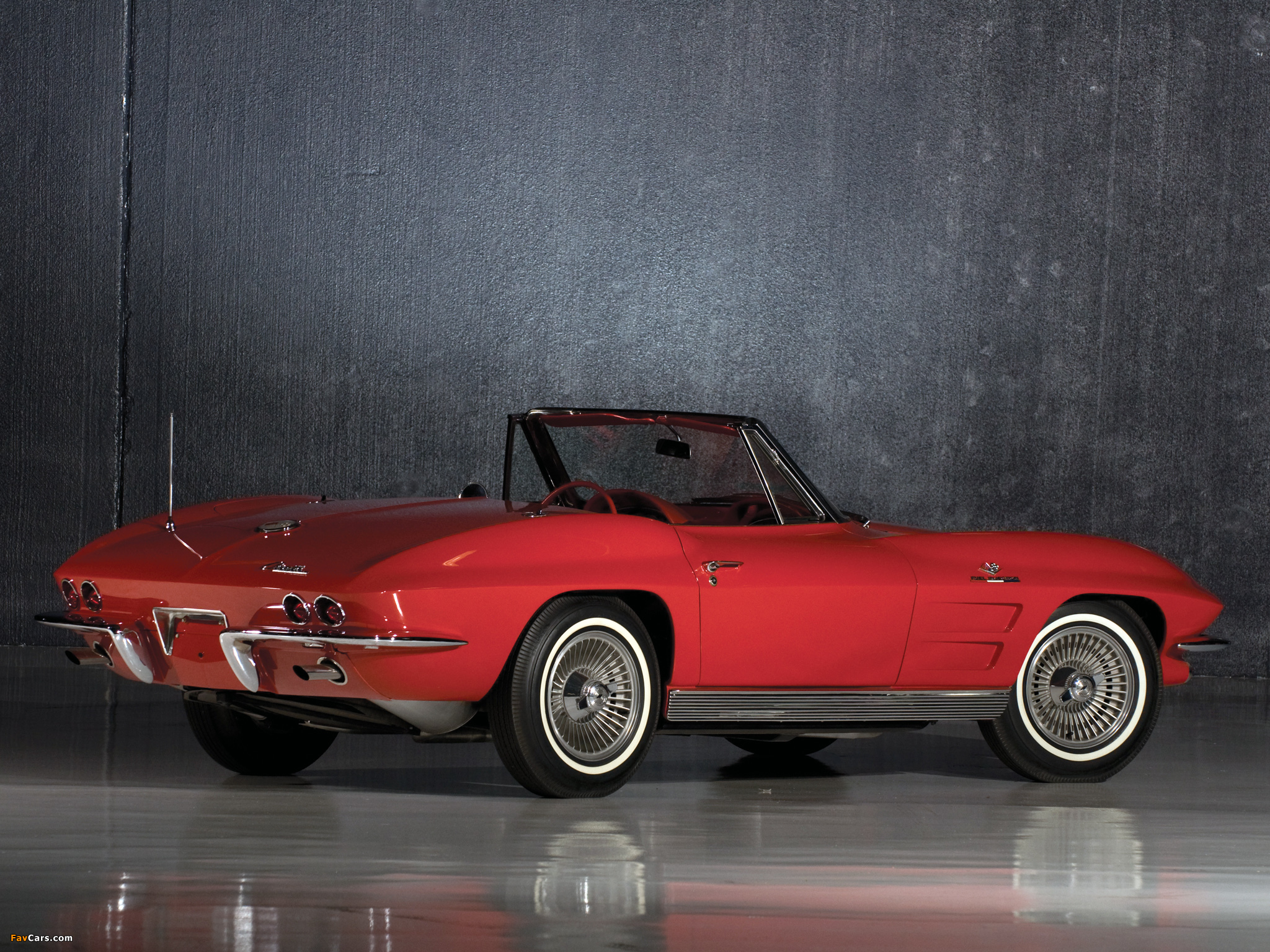 Corvette Sting Ray Convertible (C2) 1963 pictures (2048 x 1536)