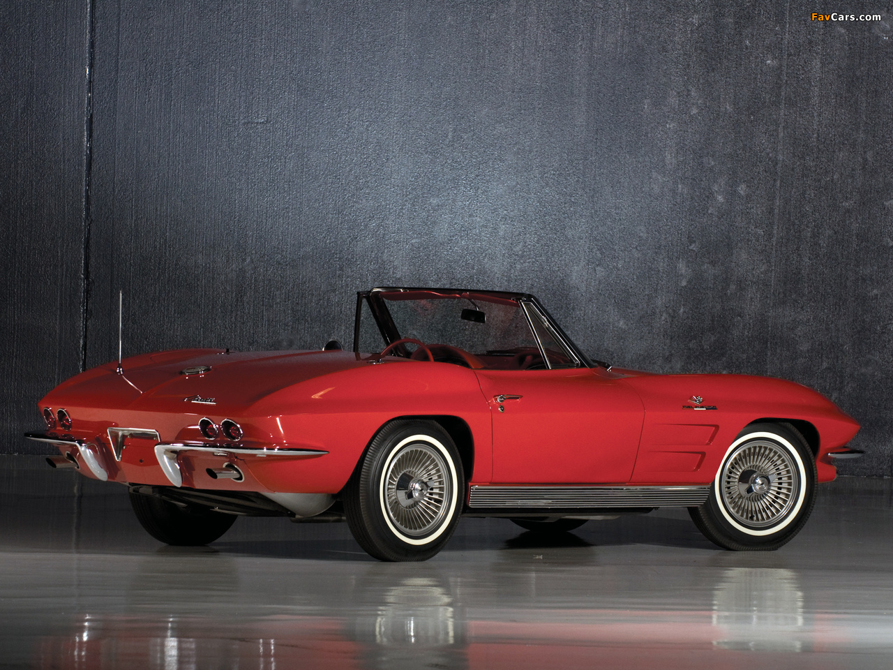 Corvette Sting Ray Convertible (C2) 1963 pictures (1280 x 960)