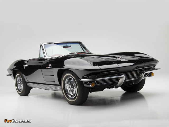 Corvette Sting Ray Convertible (C2) 1963 pictures (640 x 480)