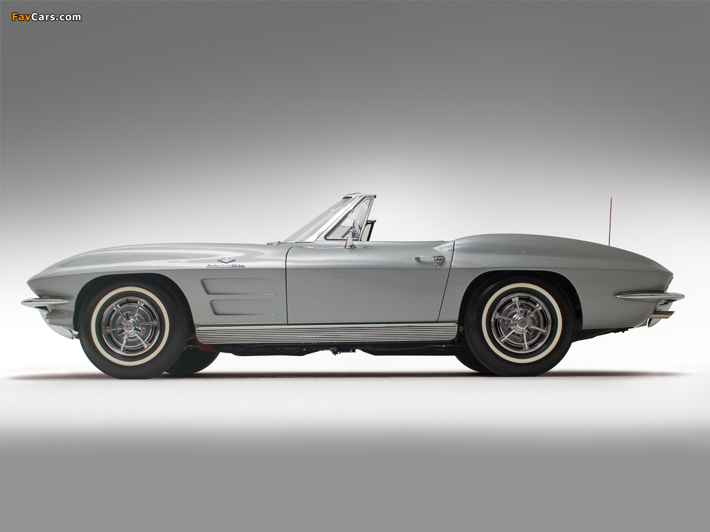 Corvette Sting Ray Convertible (C2) 1963 pictures (1024 x 768)