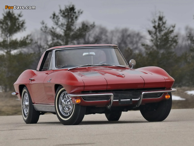 Corvette Sting Ray Convertible (C2) 1963 pictures (640 x 480)