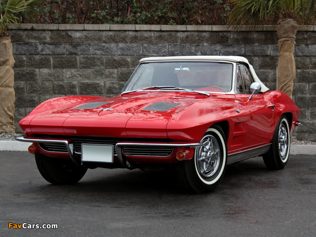 Corvette Sting Ray Convertible (C2) 1963 wallpapers (640 x 480)