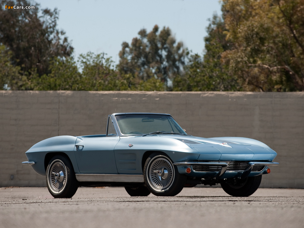 Corvette Sting Ray L76 327/340 HP Convertible (C2) 1963 wallpapers (1024 x 768)