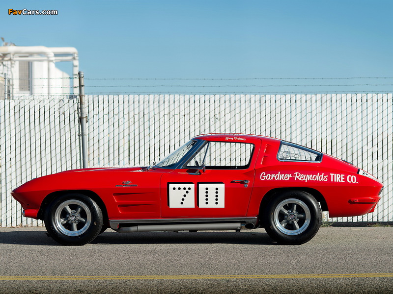 Corvette Sting Ray Race Car 7 11 (C2) 1963 wallpapers (800 x 600)