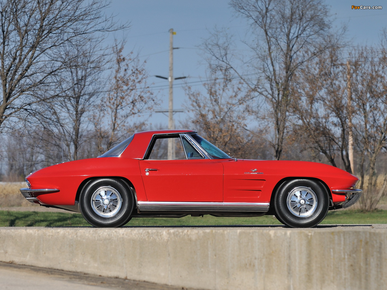 Corvette Sting Ray L84 327/375 HP Fuel Injection Convertible (C2) 1964 images (1280 x 960)