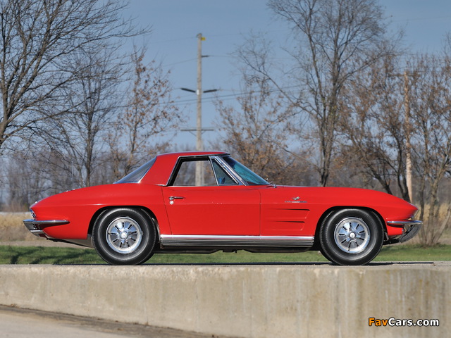 Corvette Sting Ray L84 327/375 HP Fuel Injection Convertible (C2) 1964 images (640 x 480)