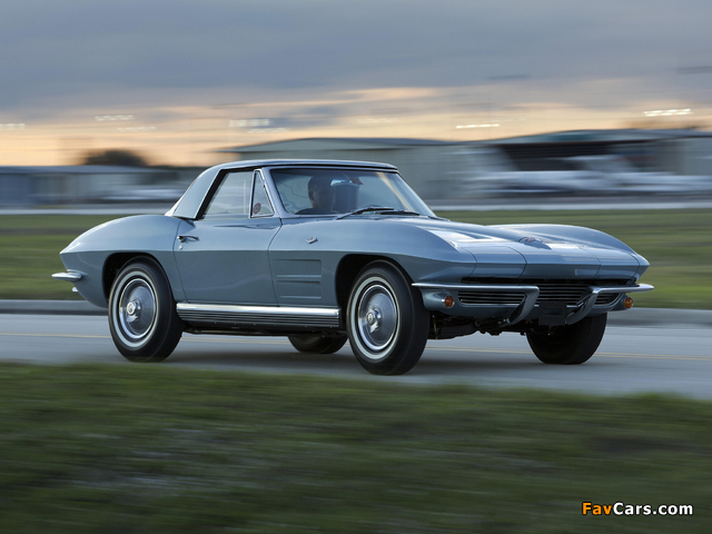 Corvette Sting Ray L75 327/300 HP Convertible (C2) 1964 pictures (640 x 480)