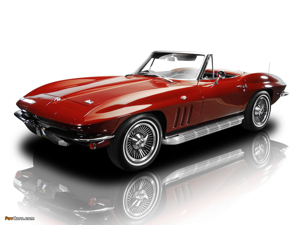 Corvette Sting Ray 327 Convertible (C2) 1965–66 images (1024 x 768)