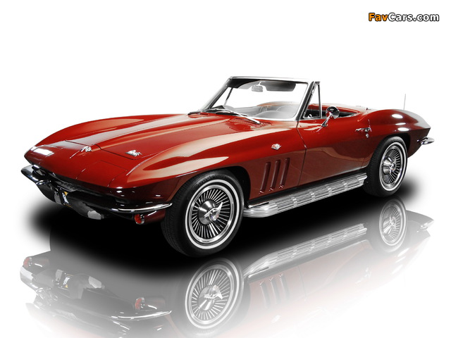 Corvette Sting Ray 327 Convertible (C2) 1965–66 images (640 x 480)