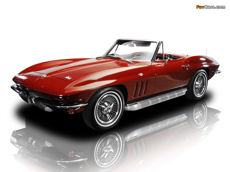 Corvette Sting Ray 327 Convertible (C2) 1965–66 images (800 x 600)