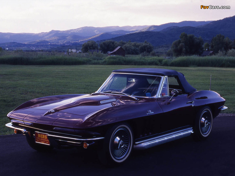 Corvette Sting Ray L78 396/425 HP Convertible (C2) 1965 photos (800 x 600)