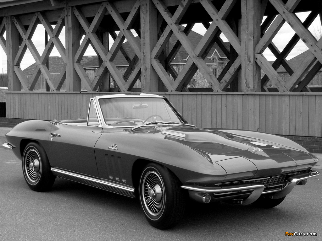 Corvette Sting Ray 427 Convertible (C2) 1966 images (1024 x 768)