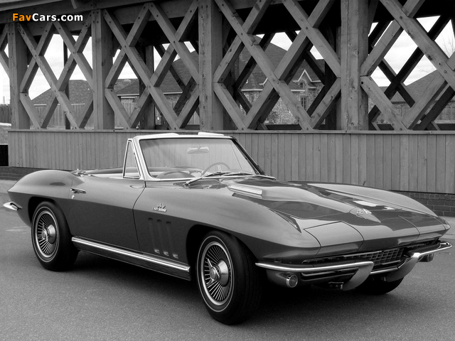 Corvette Sting Ray 427 Convertible (C2) 1966 images (640 x 480)