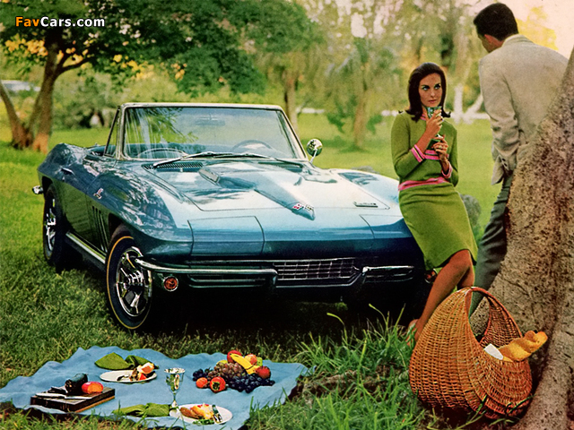 Corvette Sting Ray 427 Convertible (C2) 1966 pictures (640 x 480)
