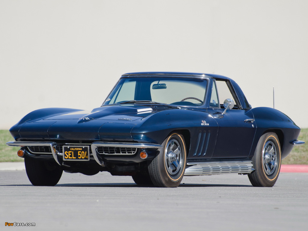 Corvette Sting Ray 427 Convertible (C2) 1966 wallpapers (1024 x 768)