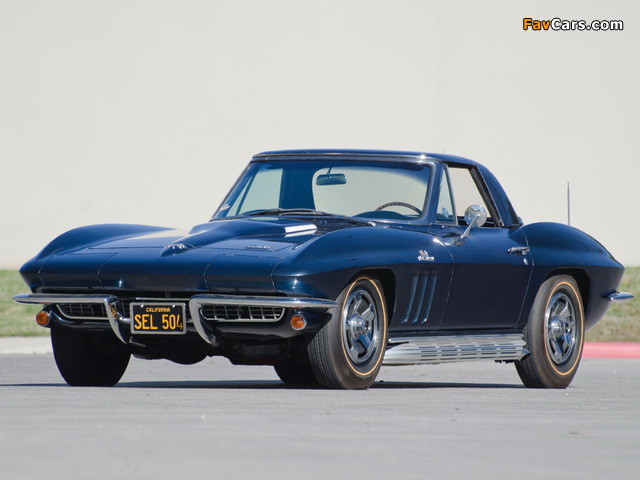 Corvette Sting Ray 427 Convertible (C2) 1966 wallpapers (640 x 480)