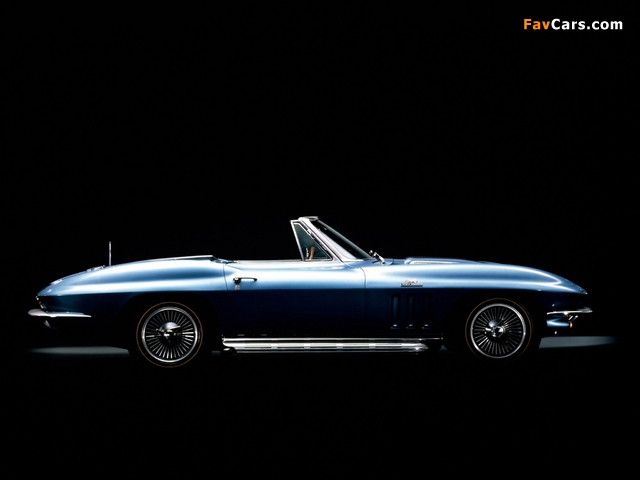 Corvette Sting Ray 427 Convertible (C2) 1966 wallpapers (640 x 480)