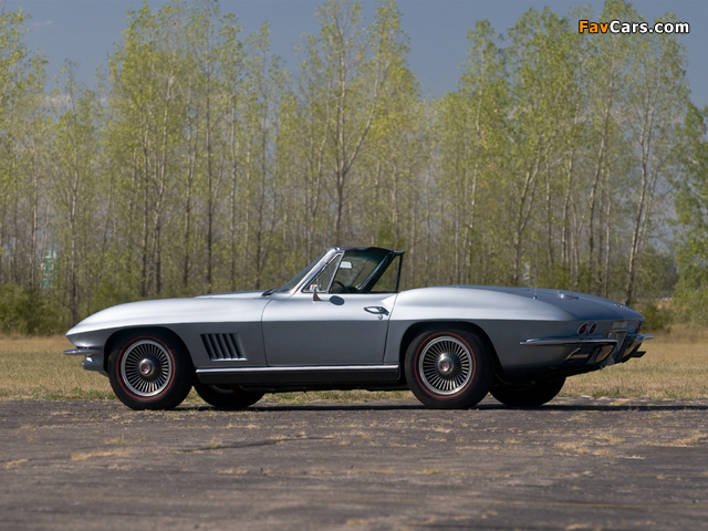 Corvette Sting Ray L36 427/390 HP Convertible (C2) 1967 images (640 x 480)