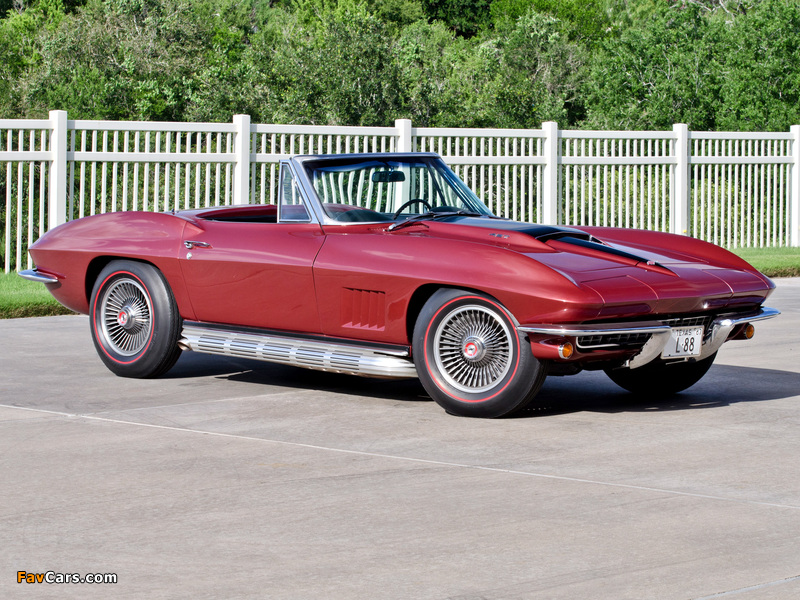 Corvette Sting Ray L88 427 Convertible (C2) 1967 photos (800 x 600)