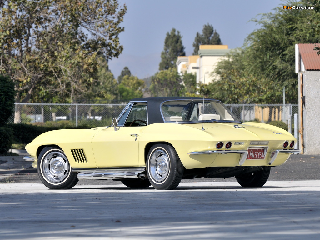 Corvette Sting Ray L89 427/435 HP Convertible (C2) 1967 pictures (1024 x 768)