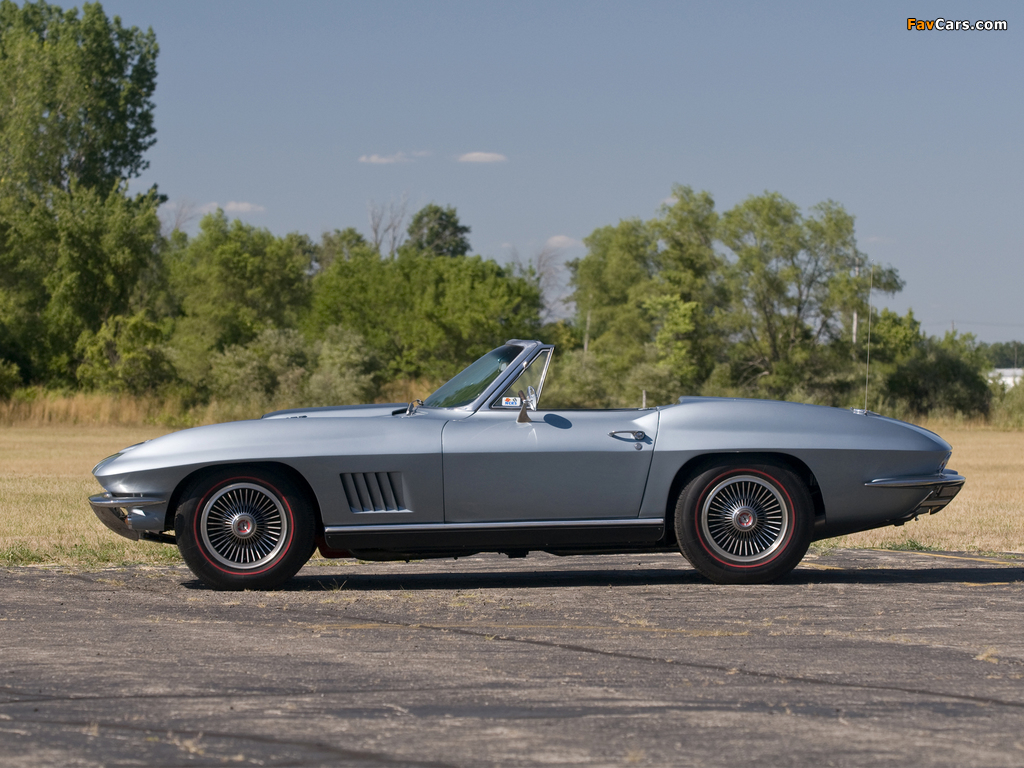 Corvette Sting Ray L36 427/390 HP Convertible (C2) 1967 pictures (1024 x 768)