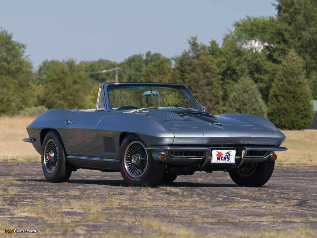 Corvette Sting Ray L36 427/390 HP Convertible (C2) 1967 pictures (1024 x 768)