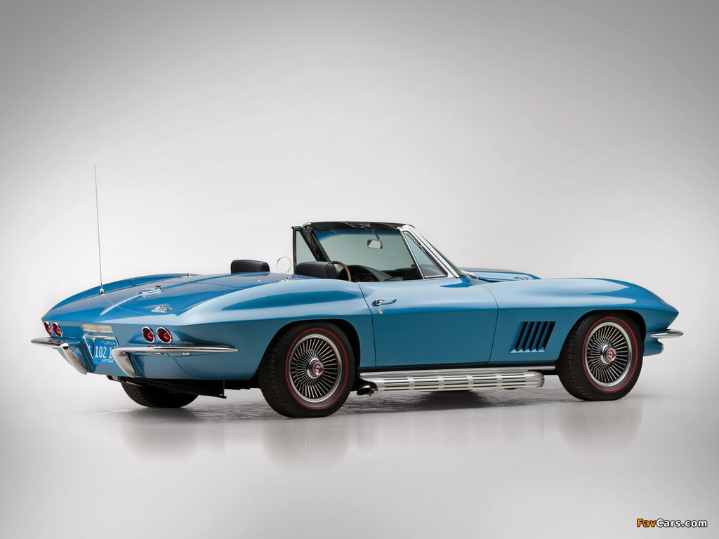 Corvette Sting Ray L89 427/435 HP Convertible (C2) 1967 pictures (1024 x 768)