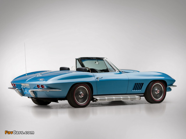 Corvette Sting Ray L89 427/435 HP Convertible (C2) 1967 pictures (640 x 480)