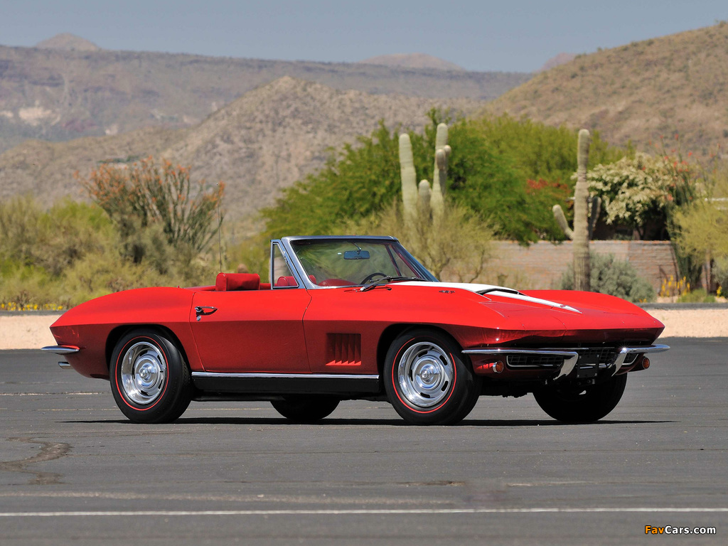 Corvette Sting Ray 427 Convertible (C2) 1967 wallpapers (1024 x 768)