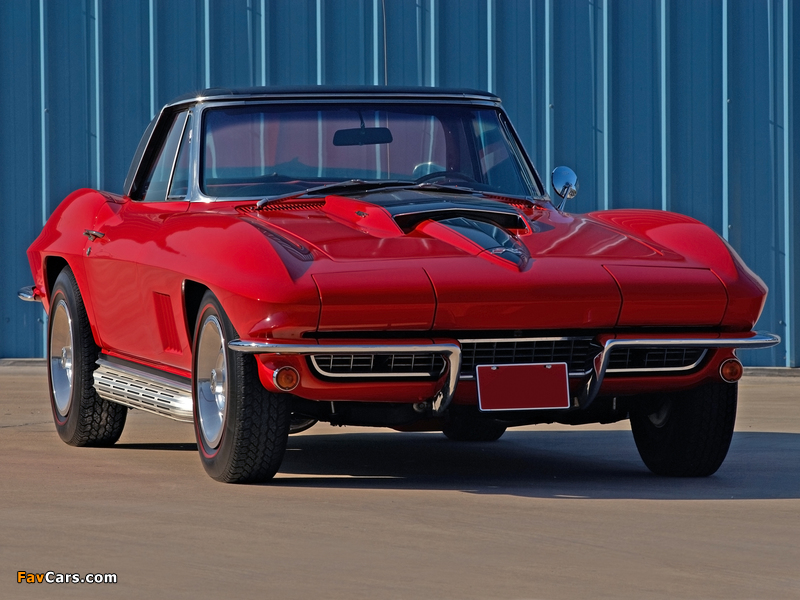 Images of Corvette Sting Ray L68 427/400 HP Convertible (C2) 1967 (800 x 600)