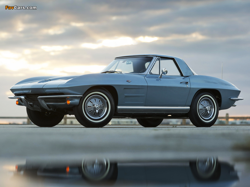 Photos of Corvette Sting Ray L75 327/300 HP Convertible (C2) 1964 (800 x 600)