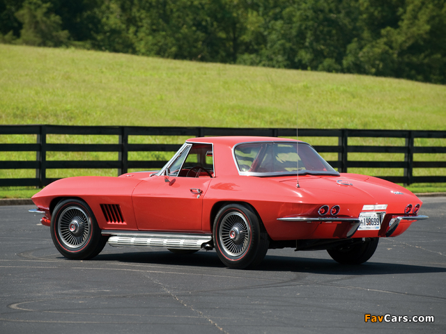 Photos of Corvette Sting Ray L71 427/435 HP Convertible (C2) 1967 (640 x 480)