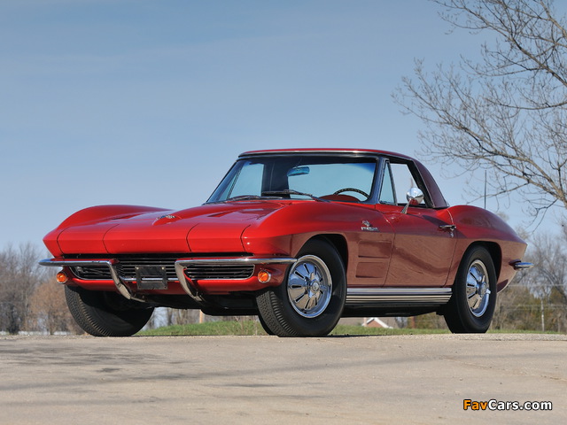Pictures of Corvette Sting Ray L84 327/375 HP Fuel Injection Convertible (C2) 1964 (640 x 480)
