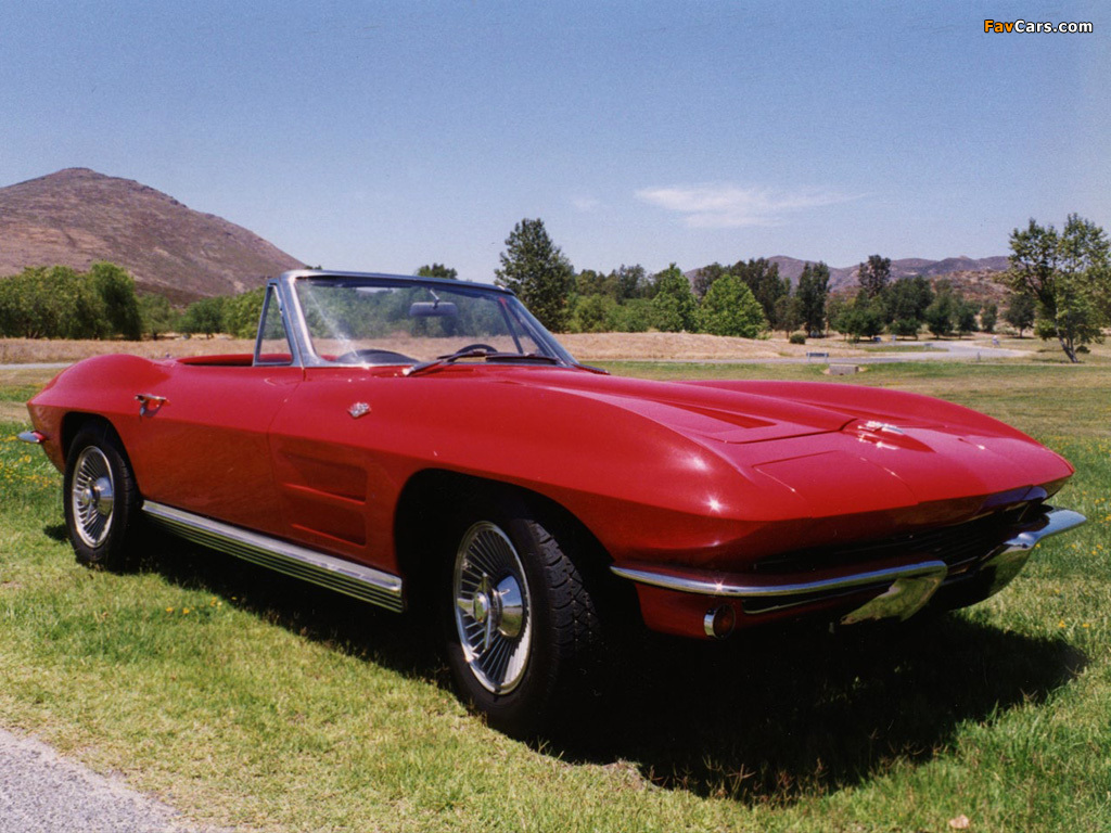 Pictures of Corvette Sting Ray L75 327/300 HP Convertible (C2) 1964 (1024 x 768)