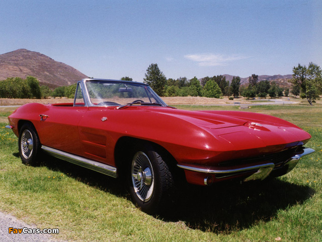 Pictures of Corvette Sting Ray L75 327/300 HP Convertible (C2) 1964 (640 x 480)