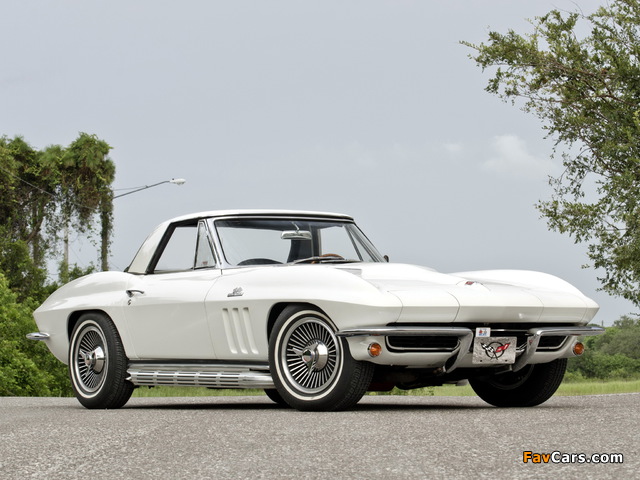 Pictures of Corvette Sting Ray L78 396/425 HP Convertible (C2) 1965 (640 x 480)